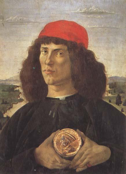 Sandro Botticelli Young Man With a Medallion of Cosimo (mk45)
